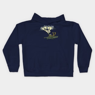 Frog And Alligator Are Friends Kids Hoodie